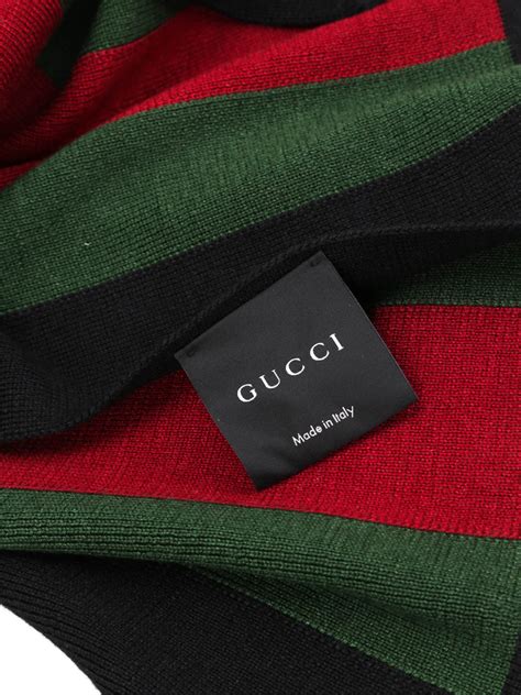 gucci web knit scarf|Gucci women scarf.